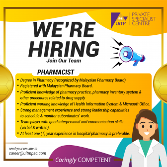 PHARMACIST VISUAL WE'RE HIRING JOB