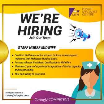 STAFF NURSE MIDWIFE VISUAL WE'RE HIRING JOB